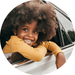 For Me - Young girl in car